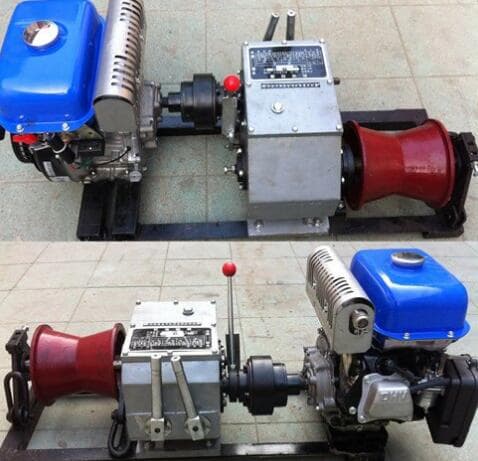 Gasoline motor  cable winch